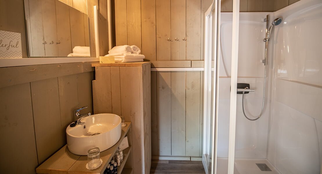luxury glamping tent